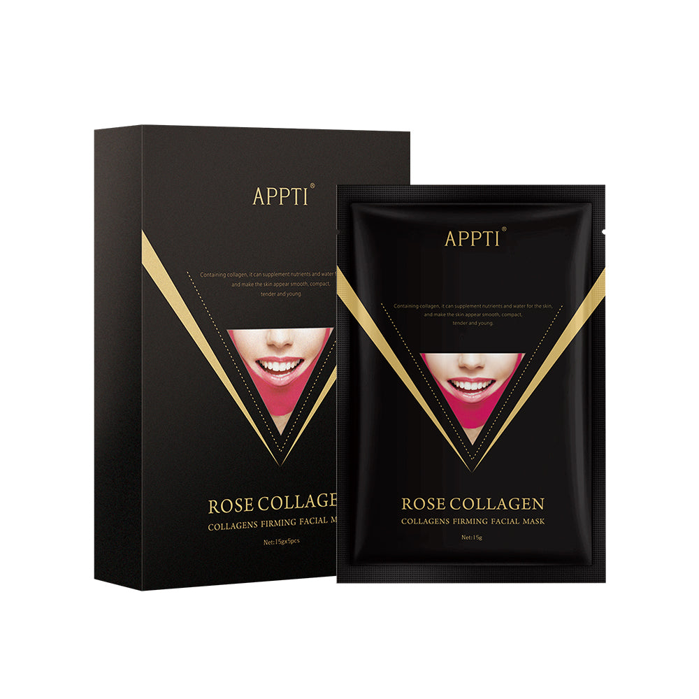 APPTI Rose Collagen Firming Facial Mask 5pcs/box