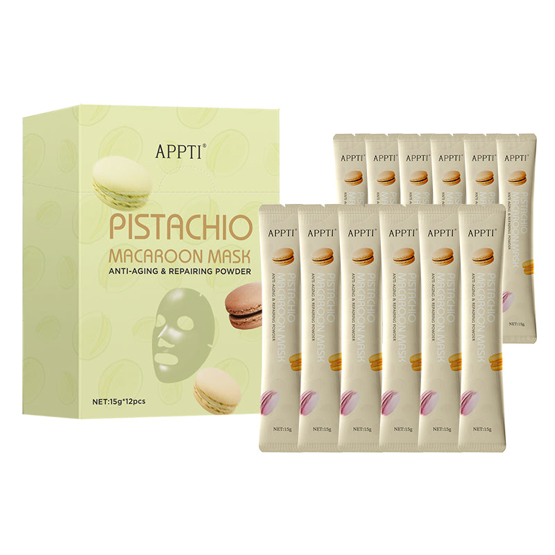 APPTI Pistachio Macaroon Mask Anti-aging & Repairing Powder 15g*12pcs