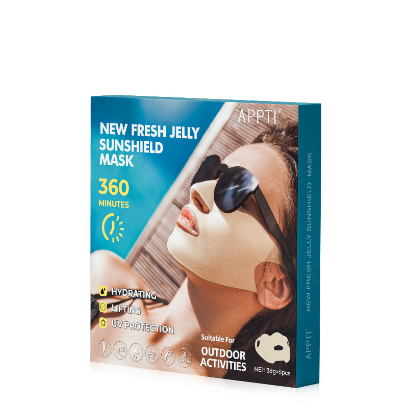 APPTI New Fresh Jelly Sunshield Mask 38g*5pcs