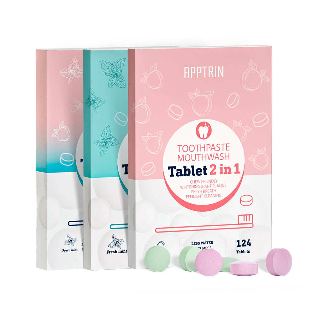 APPTRIN Toothpaste Mouthwash 2 in 1 Tablet