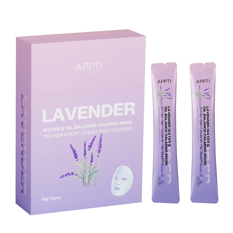 APPTI Lavender Water & Oil Balance Calming Mask 15g*12pcs