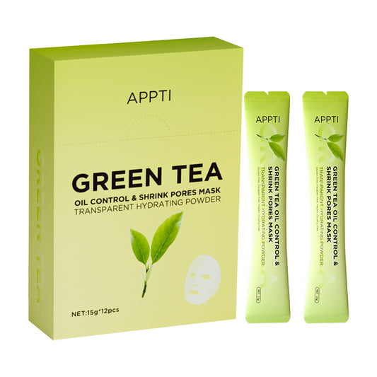 APPTI Green Tea Oil Control & Shrink Pores Mask 15g*12pcs