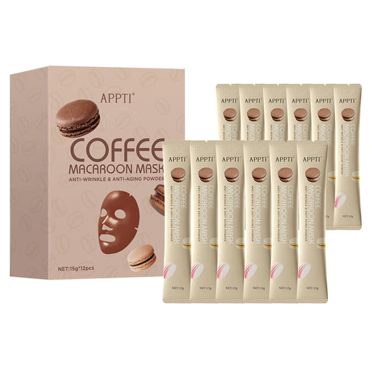 APPTI Coffee Macaroon Mask Anti-wrinkle & Anti-aging Powder 15g*12pcs