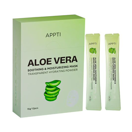 APPTI Aloe Vera Soothing & Moisturizing Mask 15g*12pcs