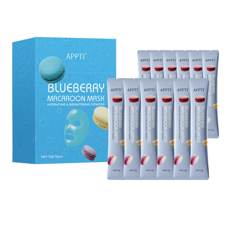 APPTI Blueberry Macaroon Mask Hydrating & Brightening Powder 15g*12pcs