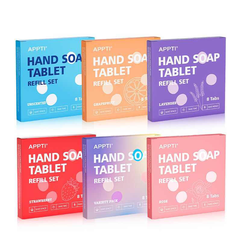 APPTI Hand Soap Tablet Refill Set 8 Tabs/box