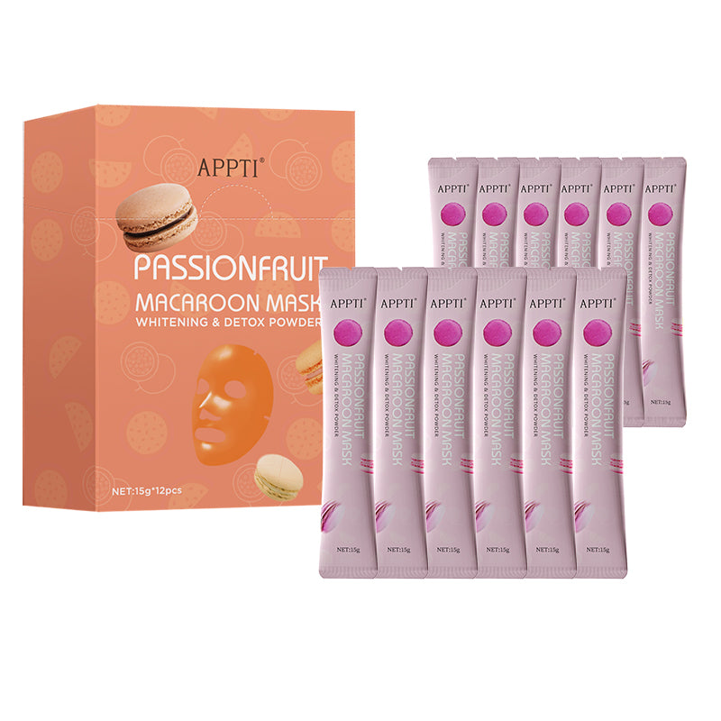 APPTI Passionfruit Macaroon Mask Whitening & Detox Powder 15g*12pcs